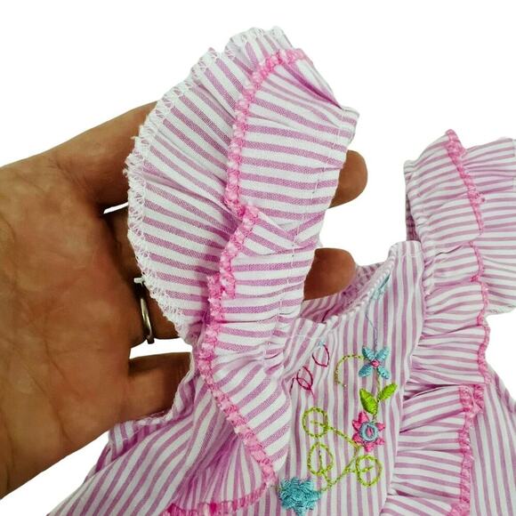 Comey Isle Baby Girl Pink Stripe Tank & Capri Set - 12M - Picture 4 of 9